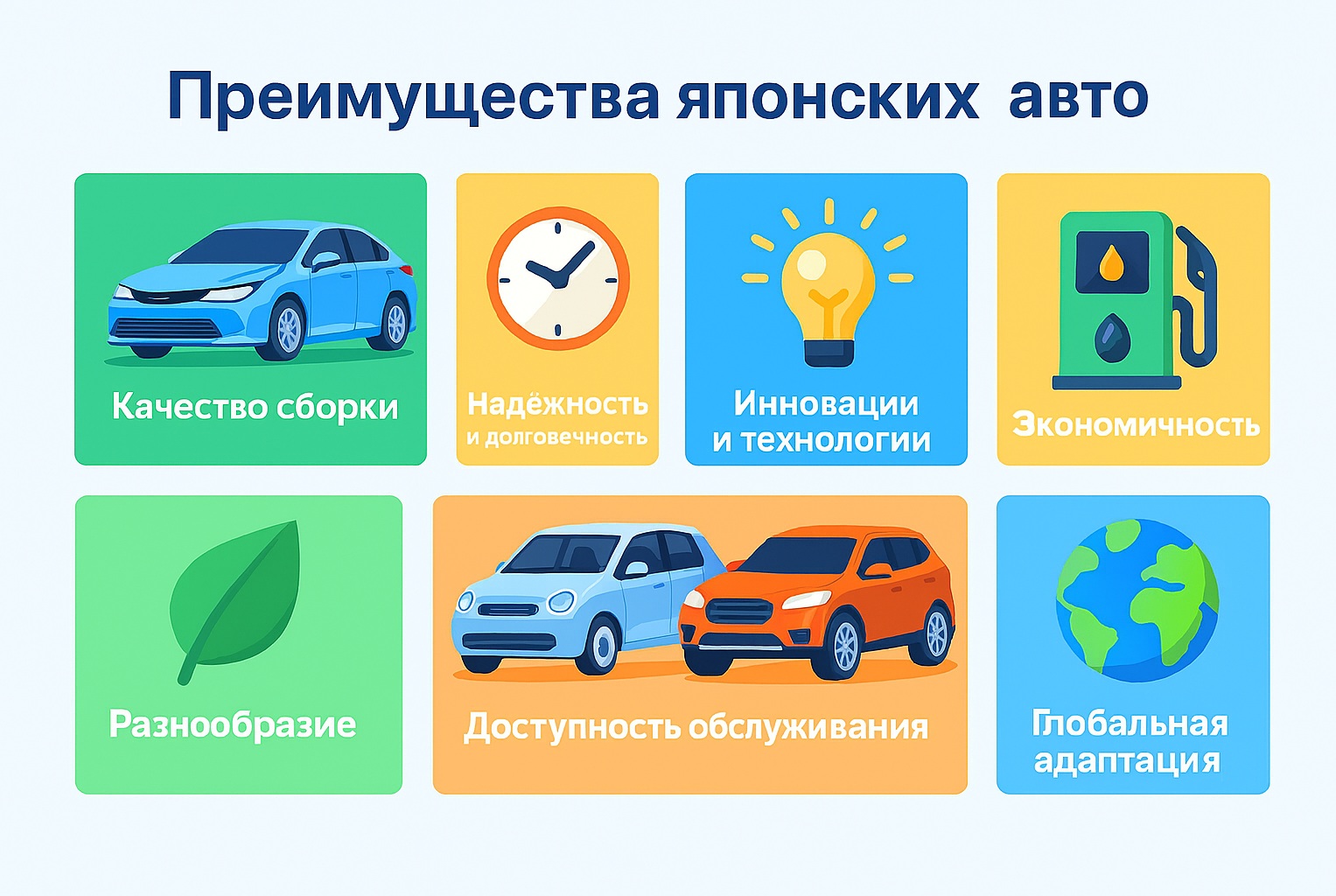Преимущества японских автомобилей