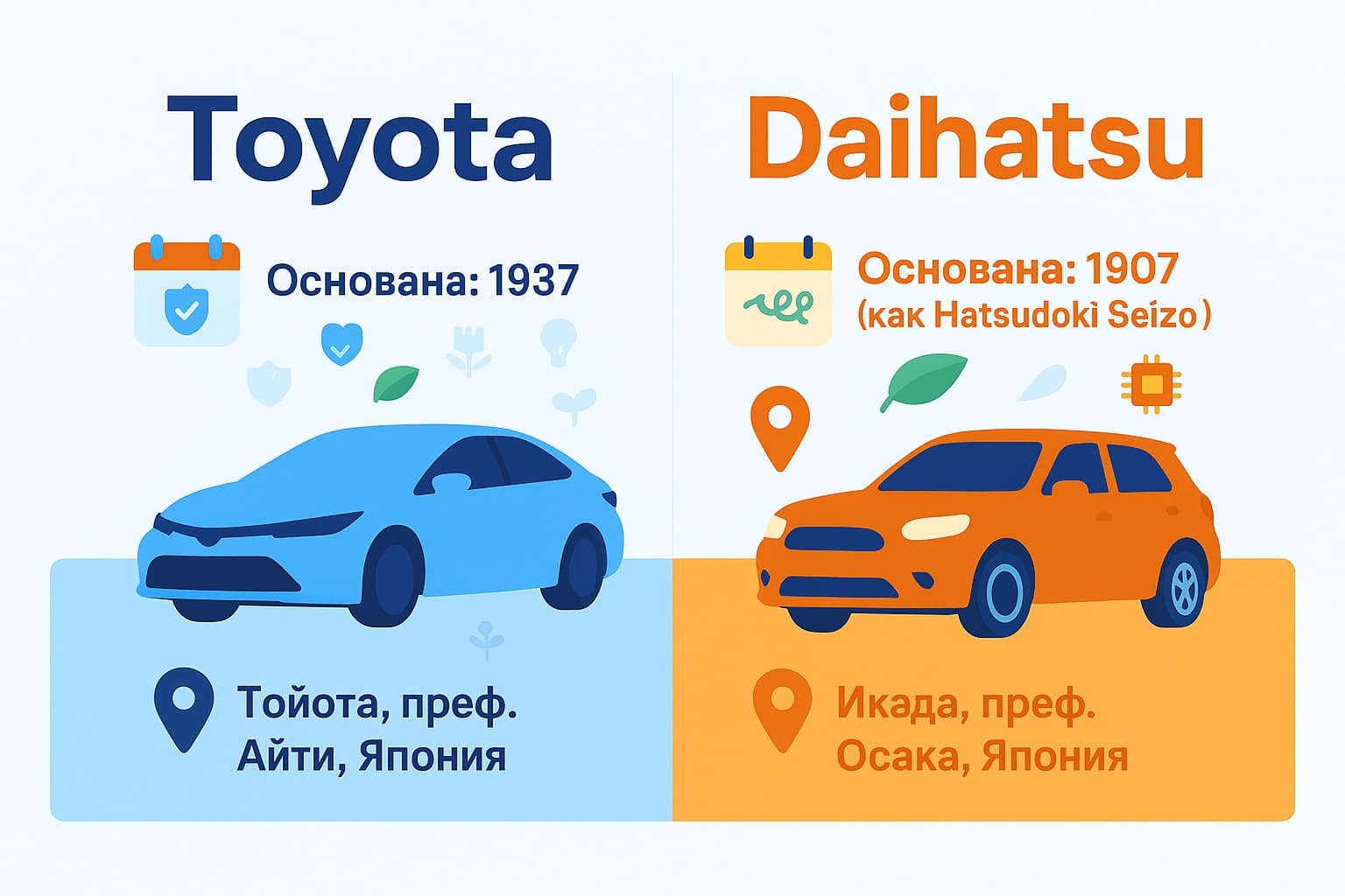 Марка Тойота и Дайхатсу